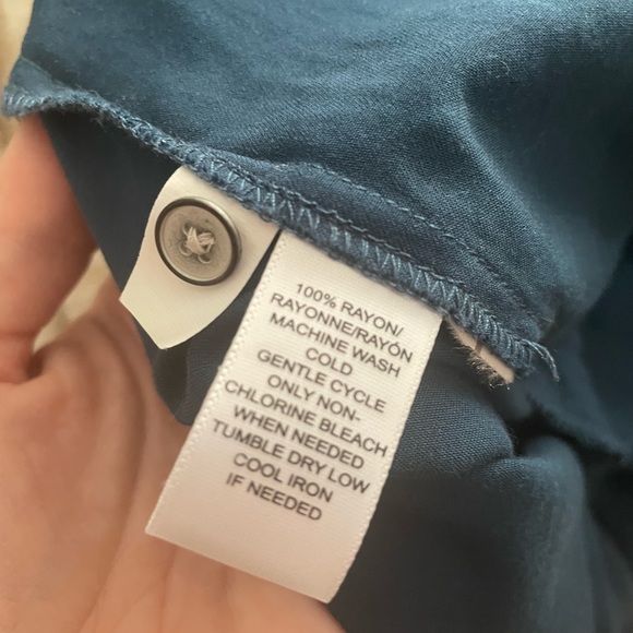 Teal shirt dress by Lou & Grey from LOFT - Picture 5 of 6